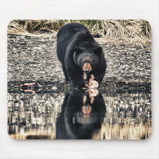 Tapis De Souris Réflexions de l'ours noir (Devant)