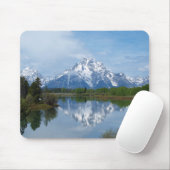 Tapis De Souris Réflexions de montagne de Teton (Avec souris)
