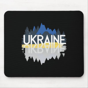Tapis De Souris Réflexions de montagne d'Ukraine Nature ukrainienn