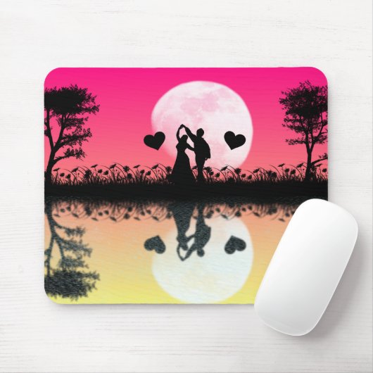 Tapis De Souris Réflexions romantiques - Mousepad (Avec souris)