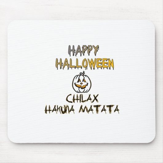 Tapis De Souris Refroidissez et détendez-vous Happy Halloween Coll (Devant)