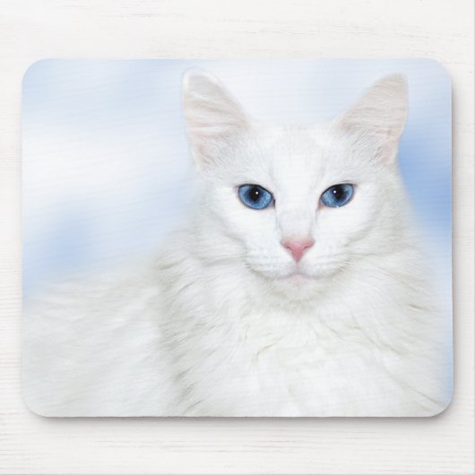 Tapis De Souris Regal blanc chat (Devant)