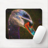 Tapis De Souris Regal Swan Abstrait Nature Art (Avec souris)