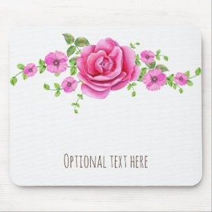 Tapis De Souris Regard Floral Élégant Shabby Chic