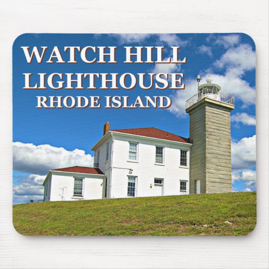 Tapis De Souris Regarde Hill Phare, Rhode Island Mousepad (Devant)