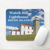 Tapis De Souris Regarde Hill Phare, Rhode Island Mousepad (Avec souris)