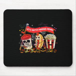 Tapis De Souris Regardons Les Films D'Horreur Halloween Drôle Fant