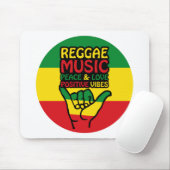 Tapis De Souris Reggae Shaka Main avec des citations positives (Avec souris)