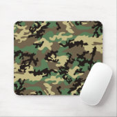 Tapis De Souris Région boisée Camo Mousepad (Avec souris)