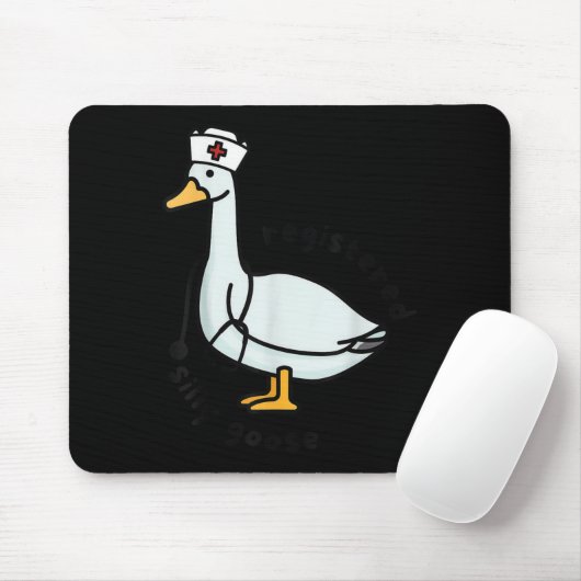 Tapis De Souris Registered Silly Goose Rn Nurse Stethoscope Nursin (Avec souris)