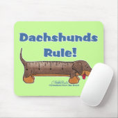 Tapis De Souris Règle Dachshunds (Avec souris)