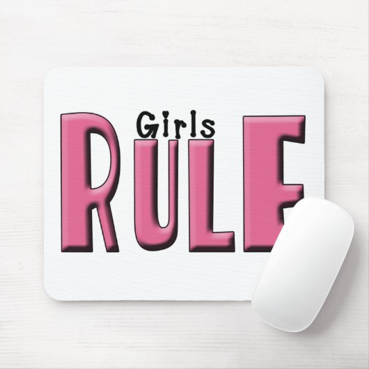 Tapis De Souris Règle de filles (Avec souris)