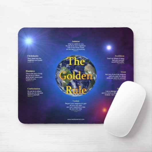 Tapis De Souris Règle d'or Mousepad (Avec souris)
