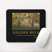 Tapis De Souris Règle d'or Mousepad (Avec souris)