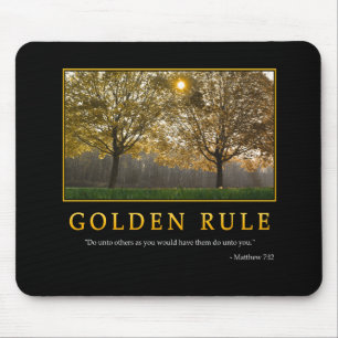 Tapis De Souris Règle d'or Mousepad