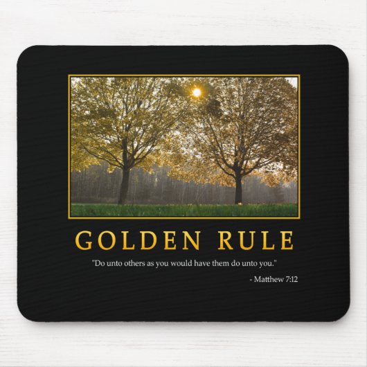 Tapis De Souris Règle d'or Mousepad (Devant)