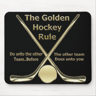 Tapis De Souris Règle d'or Mousepad d'hockey