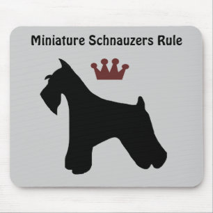 Tapis De Souris Règle Mousepad de Schnauzers miniatures