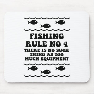 Tapis De Souris Règle No. de pêche 4