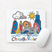Tapis De Souris Règles de Chicago (Avec souris)