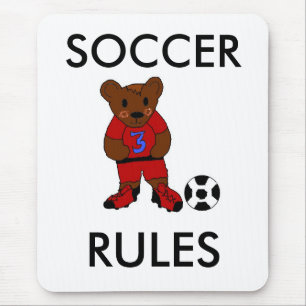 Tapis De Souris Règles de football amusantes