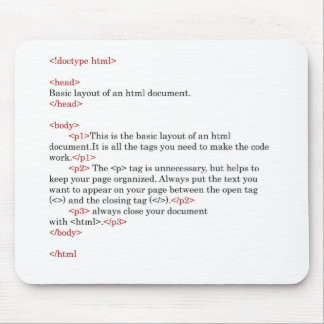 Tapis De Souris règles de HTML
