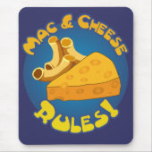 Tapis De Souris Règles Mac et fromage Mousepad (Devant)
