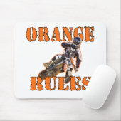 Tapis De Souris Règles oranges (Avec souris)