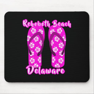 Tapis De Souris Rehoboth Beach Delaware Côte maritime Rose Flip