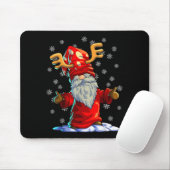 Tapis De Souris Reindeer Gnome Shirt Men Women Buffalo Plaid Red C (Avec souris)