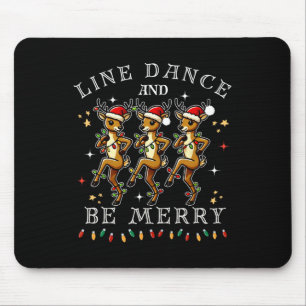 Tapis De Souris Reindeer Line Danse Et Soyez Joyeux Noël Festif