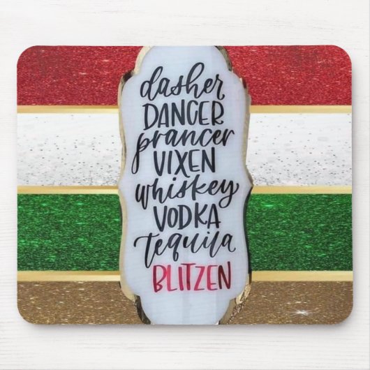 Tapis De Souris Reinder de Noël (Devant)