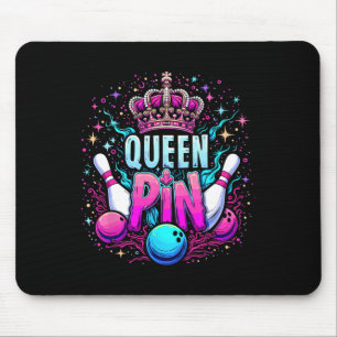 Tapis De Souris Reine Chemise à pinces Joueuse de quilles Ligue de