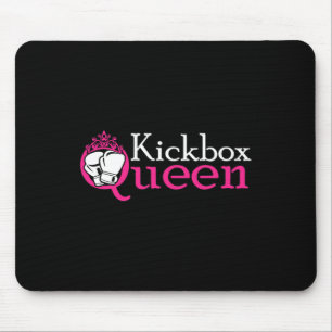 Tapis De Souris Reine de kickboxage Est une fille de kickboxing Es