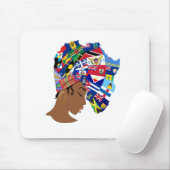 Tapis De Souris Reine des Caraïbes afro (Avec souris)