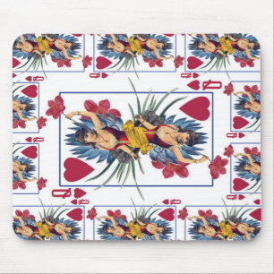 Tapis De Souris Reine des cœurs et des fleurs