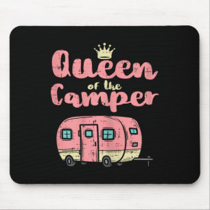 Tapis De Souris Reine du camping-car Camionnette de camping mignon