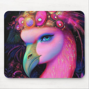 Tapis De Souris Reine du Flamant rose cosmique