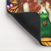 Tapis De Souris "Reine féerique d'une chevelure rouge" Mousepad (Coin)