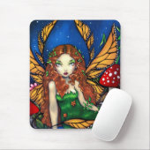 Tapis De Souris "Reine féerique d'une chevelure rouge" Mousepad (Avec souris)