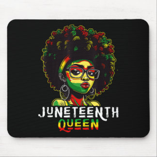 Tapis De Souris Reine noire Juneteenth Mélanine Cheveux afro natur