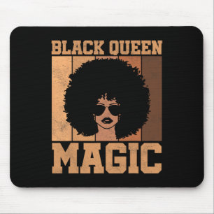 Tapis De Souris Reine Noire Magie Mois de l'Histoire Noire Cheveux