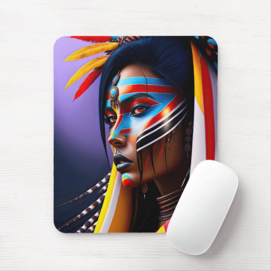 Tapis De Souris Reine tribale (Avec souris)