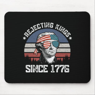 Tapis De Souris Rejetant les rois depuis 1776 George Washington 4