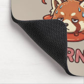 Tapis De Souris Relatable "Burnt Out" Red Panda – Cute Melted Aest (Coin)