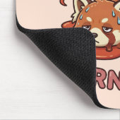 Tapis De Souris Relatable "Burnt Out" Red Panda – Cute Melted Aest (Coin)