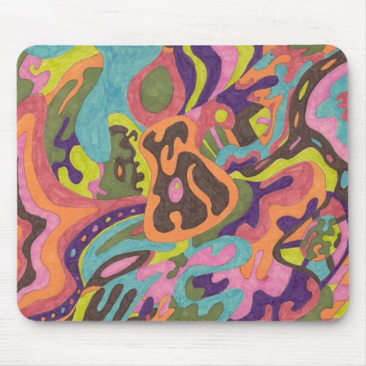Tapis De Souris "Release" Original Abstrait (Devant)