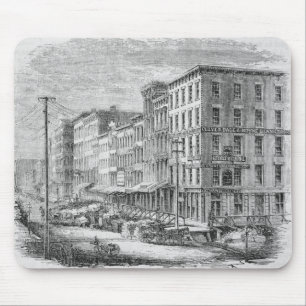 Tapis De Souris Relèvement d'un bloc de bâtiments Chicago