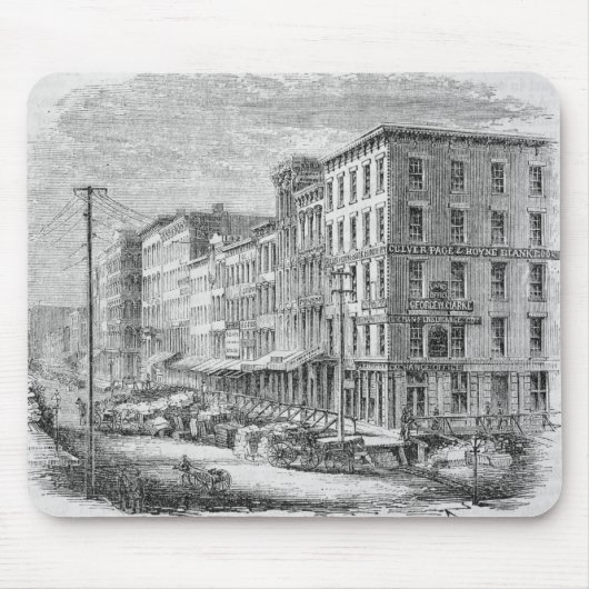 Tapis De Souris Relèvement d'un bloc de bâtiments Chicago (Devant)