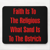 Tapis De Souris Religion d'autruche (Devant)